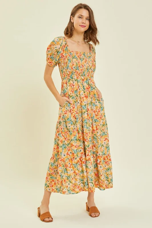 Kara Tiered Midi Dress