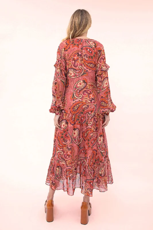 Moira Boho Midi Dress