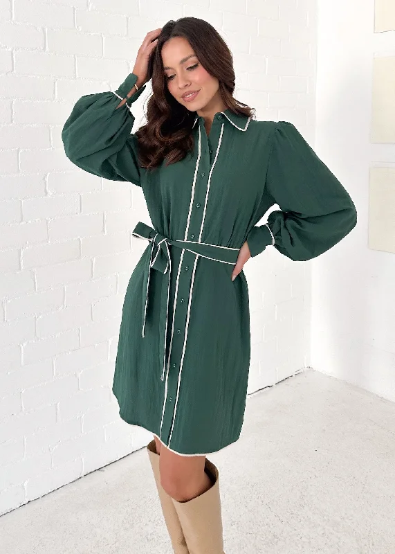 Adrienne Dress - Emerald