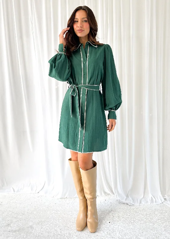 Adrienne Dress - Emerald