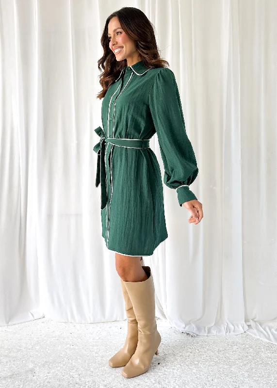 Adrienne Dress - Emerald