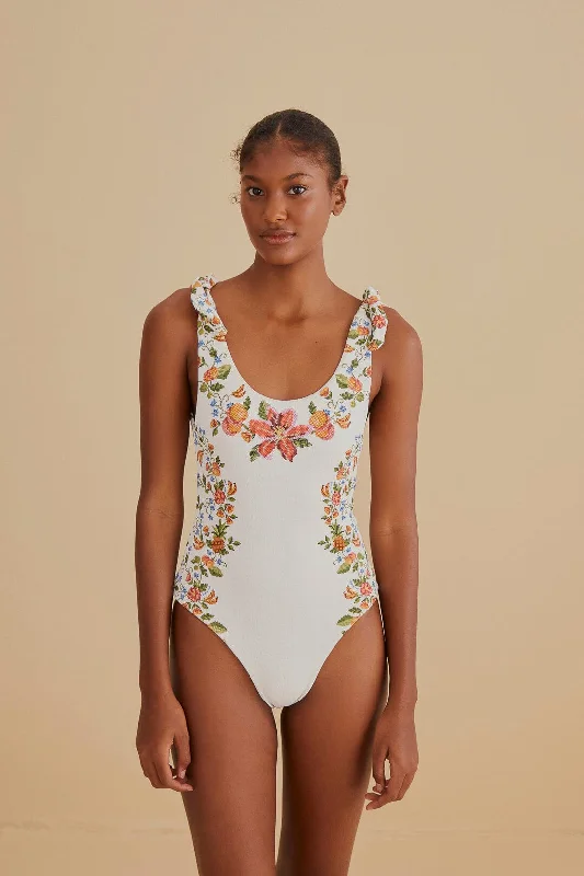 White Banana Vitamin One Piece Swimsuit