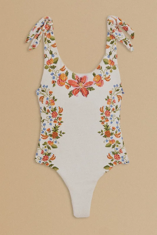 White Banana Vitamin One Piece Swimsuit