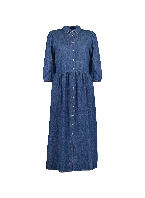 Barbara Organic Denim Midi Dress