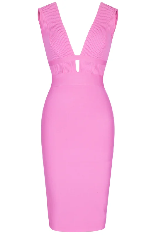 Bay Bandage Dress - Blush Pink