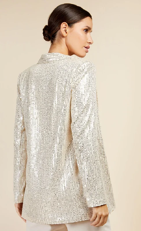 Champagne Sequin Blazer