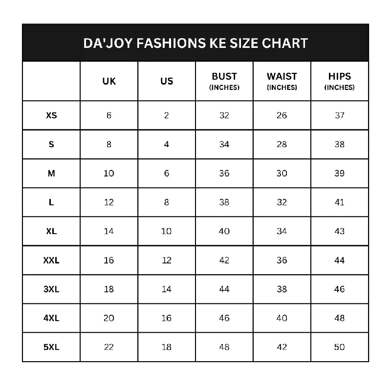 Da'joy Fashions Rhine Dress - Black