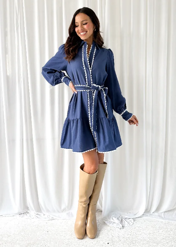 Daxton Dress - Navy