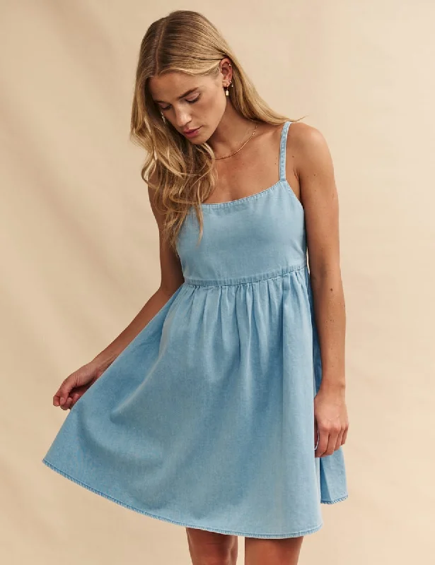 Light Wash Denim Dolly Mini Dress