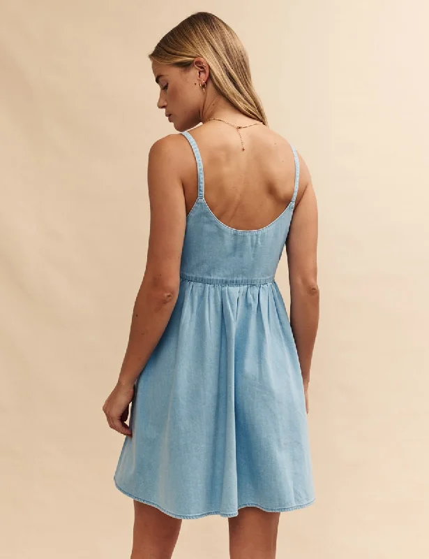 Light Wash Denim Dolly Mini Dress