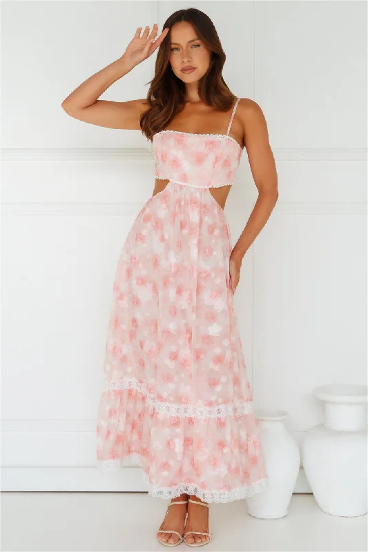 Evelina Maxi Dress Pink