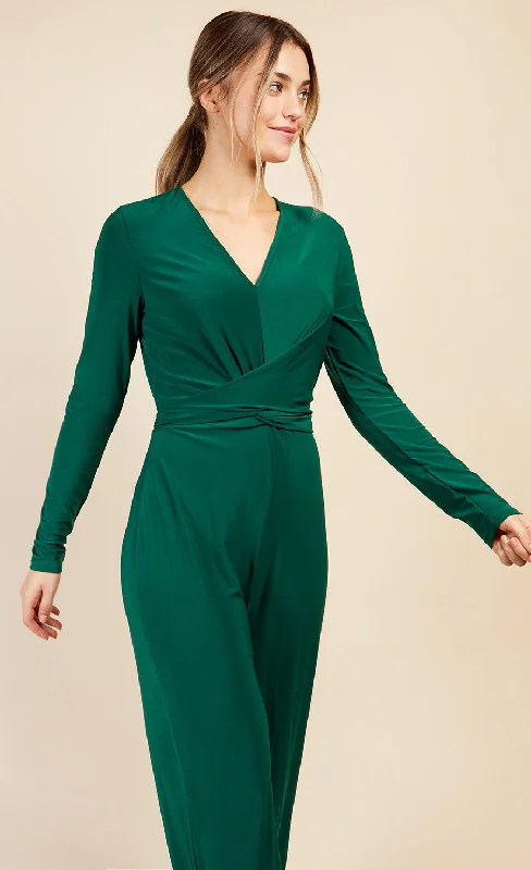 Green  Crossover Detail Jumpsuit