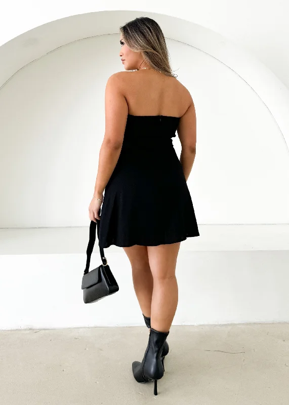 Holie Strapless Dress - Black