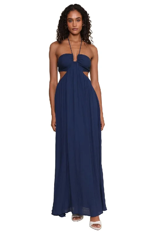 Joan Halter Neck Midi Dress