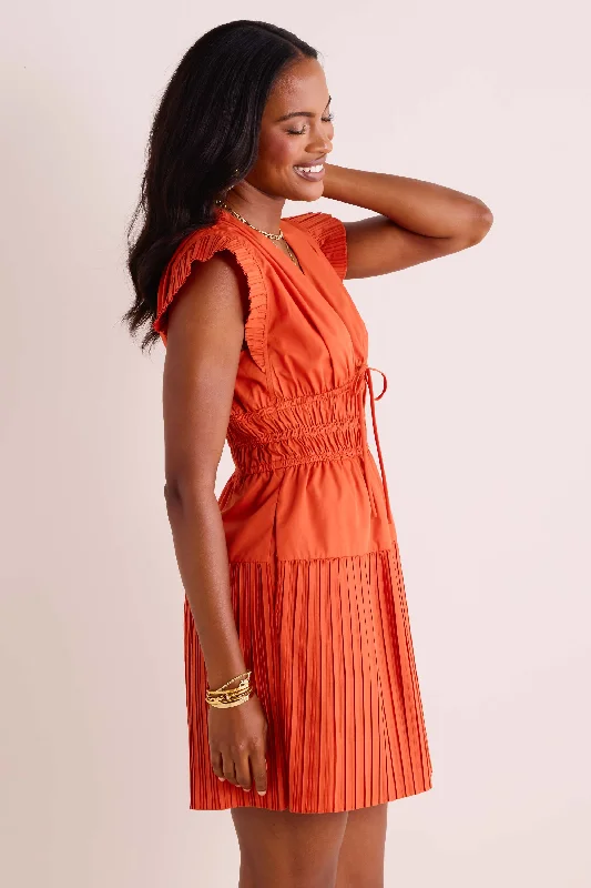 Leah Dress- Burnt Orange