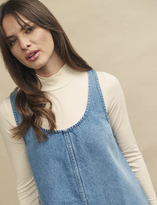 Light Wash Denim Putney Mini Dress