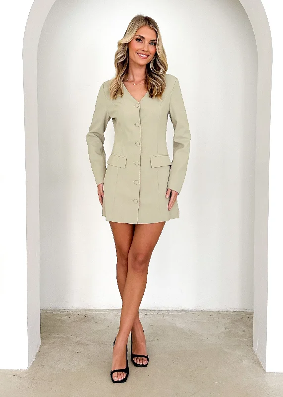 Lotrea Blazer Dress - Sage