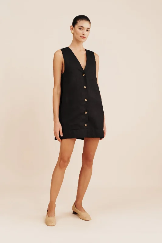 NANCY MINI DRESS - BLACK