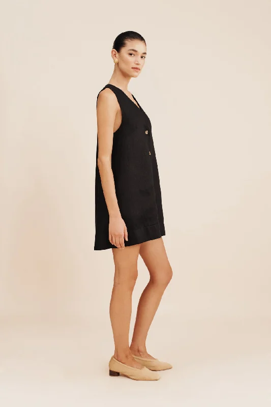 NANCY MINI DRESS - BLACK