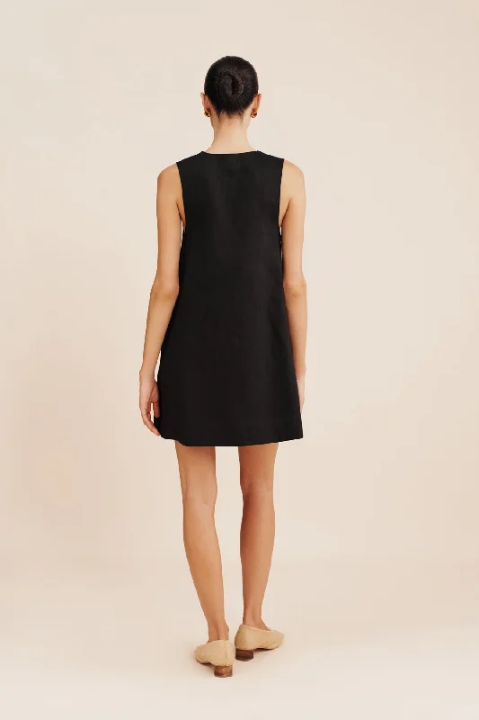 NANCY MINI DRESS - BLACK