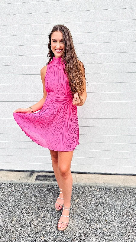 Pretty In Pink Sleeveless Dress