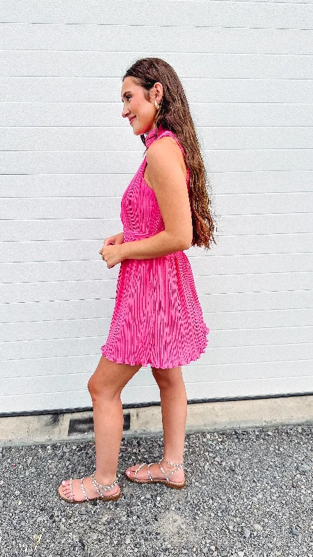 Pretty In Pink Sleeveless Dress