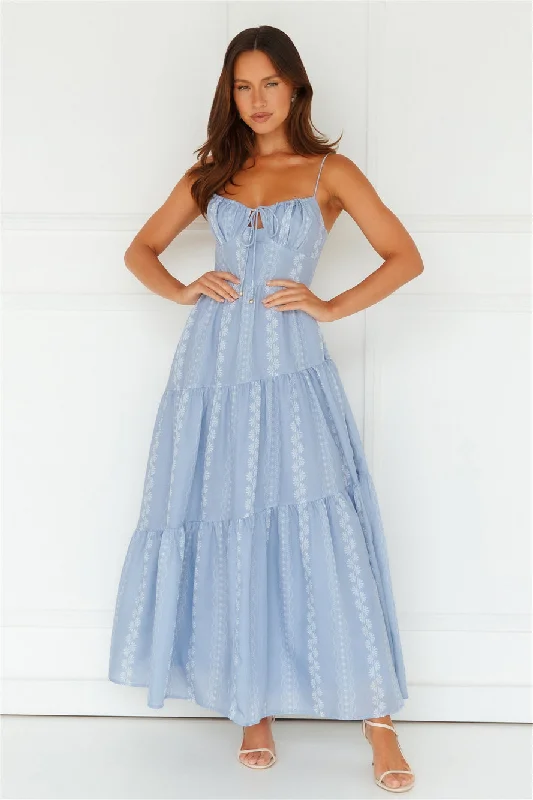 Secret Oasis Maxi Dress Blue