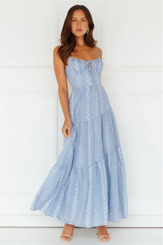 Secret Oasis Maxi Dress Blue