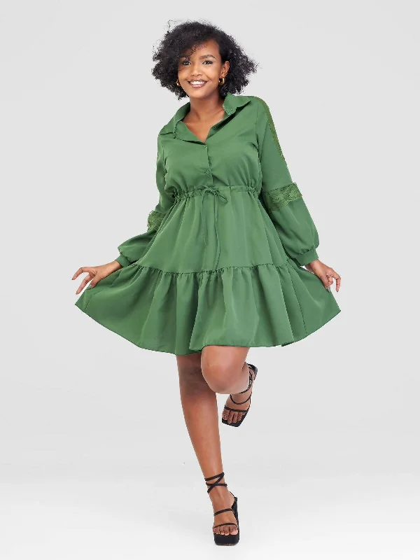 Stylish Sisters Dress - Green