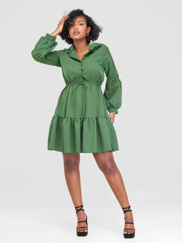 Stylish Sisters Dress - Green