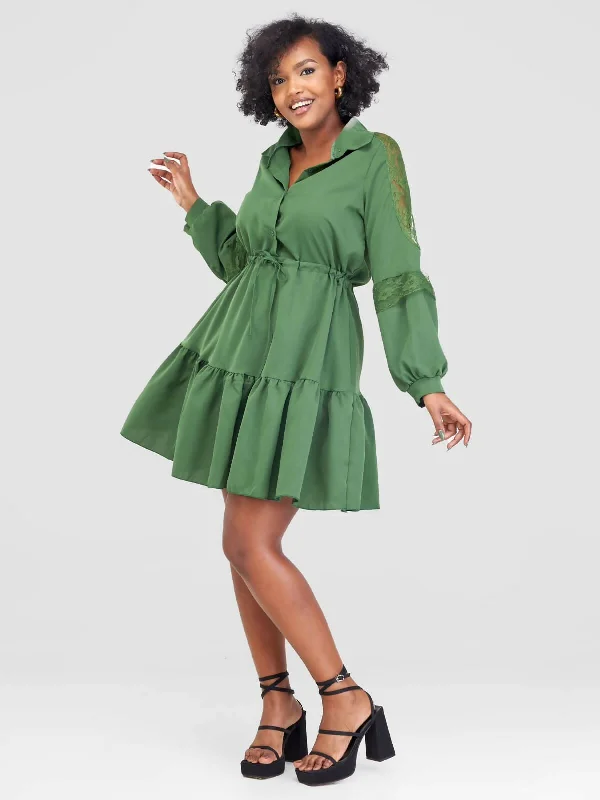 Stylish Sisters Dress - Green