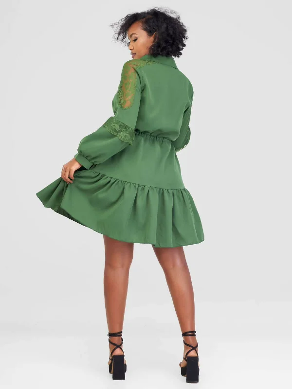 Stylish Sisters Dress - Green