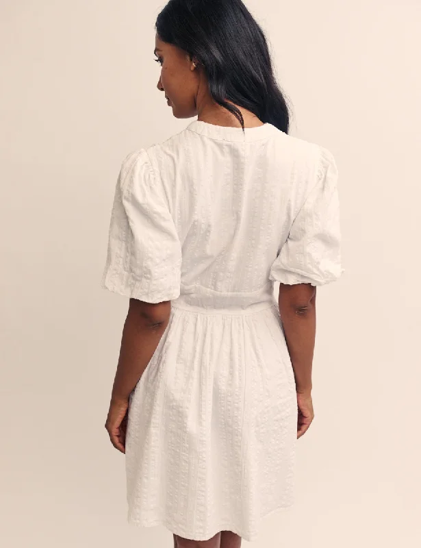 White Button Down Starlight Mini Dress