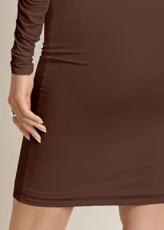 Shape Embrace long sleeve dress - Brown