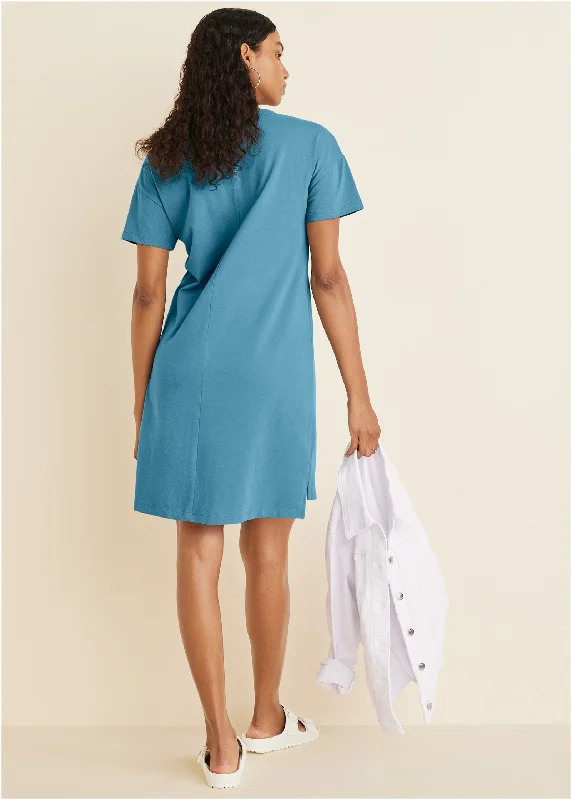 T-shirt dress - Blue