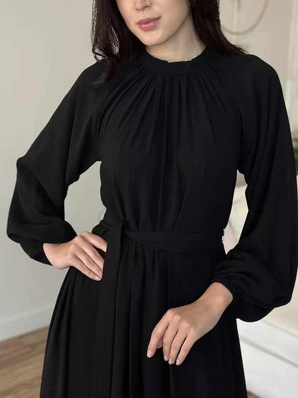 Aria Black Long Dress