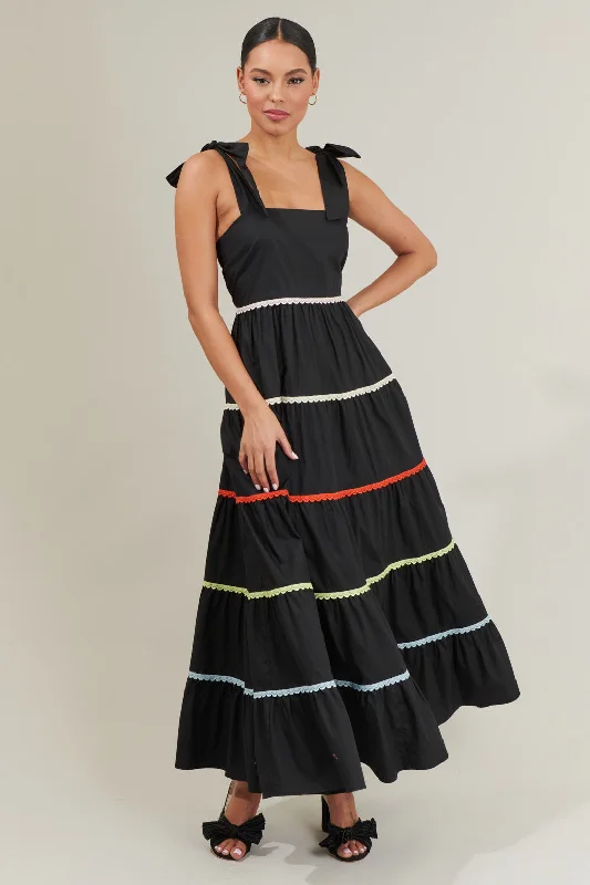 Hillary Hall Tiered Maxi Dress