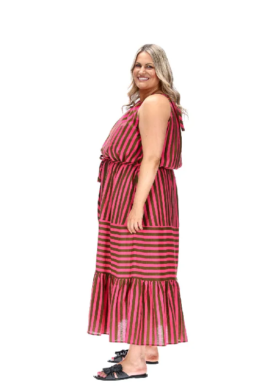 Cassandra Maxi Dress Stripe