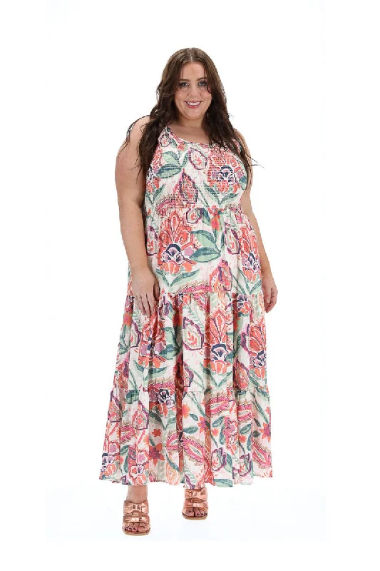 Ivy Sleeveless Maxi Dress Floral