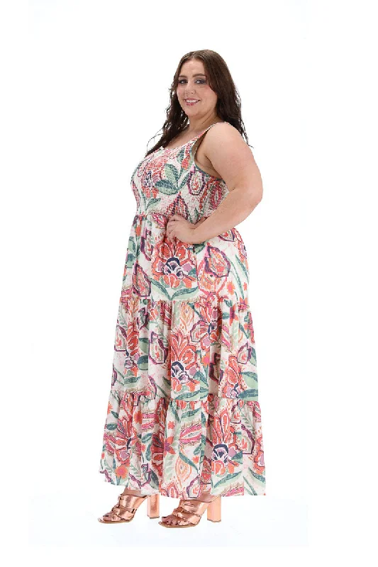 Ivy Sleeveless Maxi Dress Floral