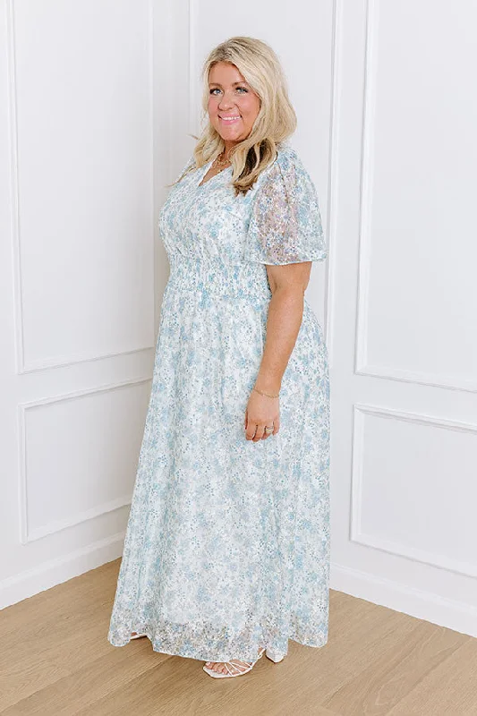 Rose Garden Soiree Lace Maxi Dress Curves