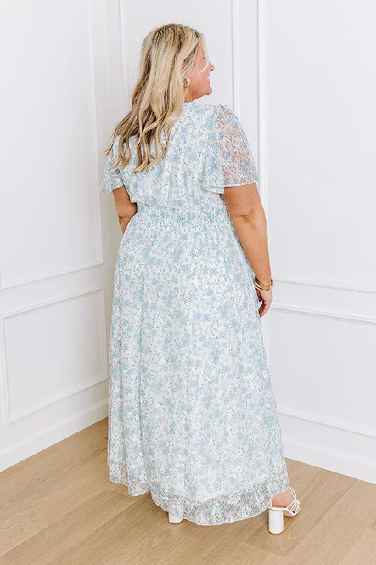 Rose Garden Soiree Lace Maxi Dress Curves