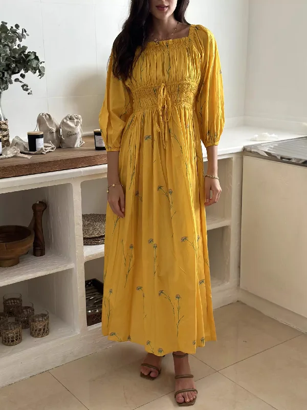 Yellow Haze Summer Dress