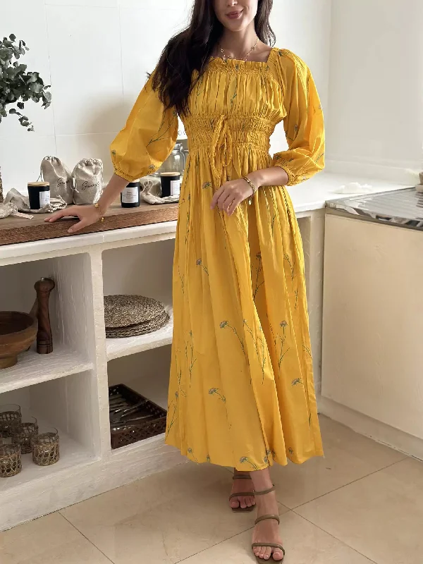 Yellow Haze Summer Dress