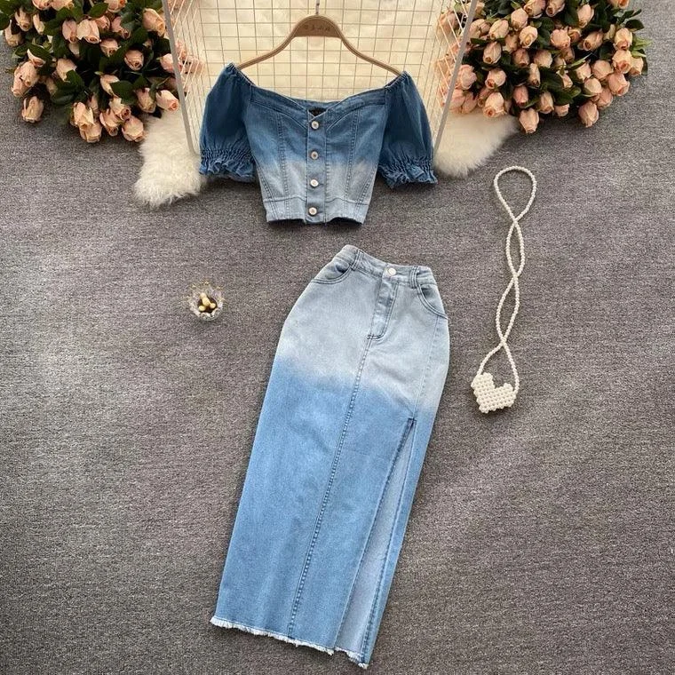 Laurel Denim Coord Set