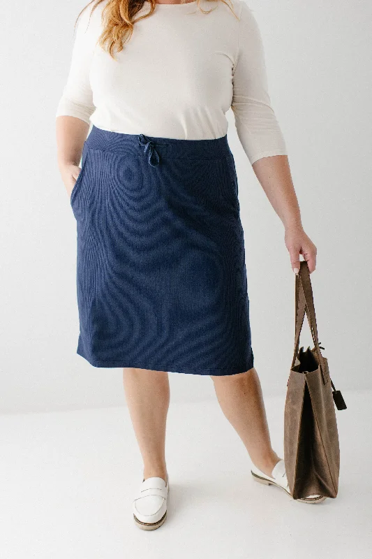 'Lauren' Everyday Ribbed Knit Skirt