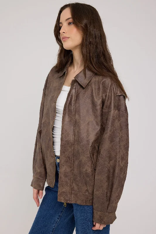 Lioness Kenny Bomber Brown Vintage