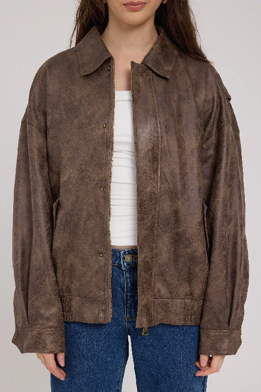 Lioness Kenny Bomber Brown Vintage