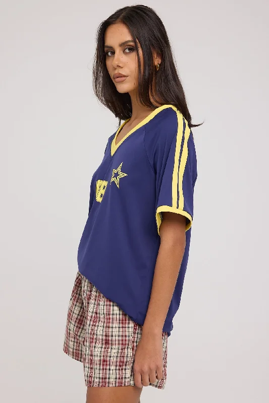 Lioness Spectate Jersey Top Navy