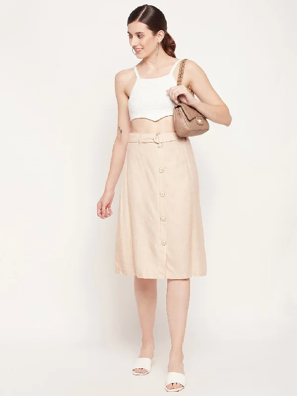 Madame Women Beige Skirt